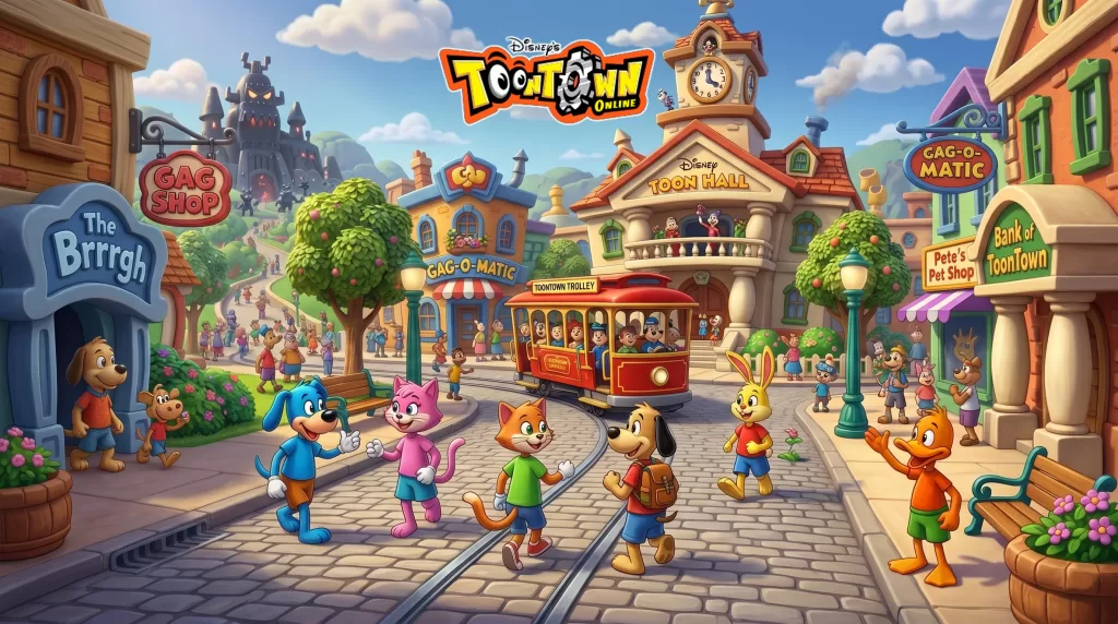Artist Conceptual Rendition of what ToonTown might have looked like if it were still around today