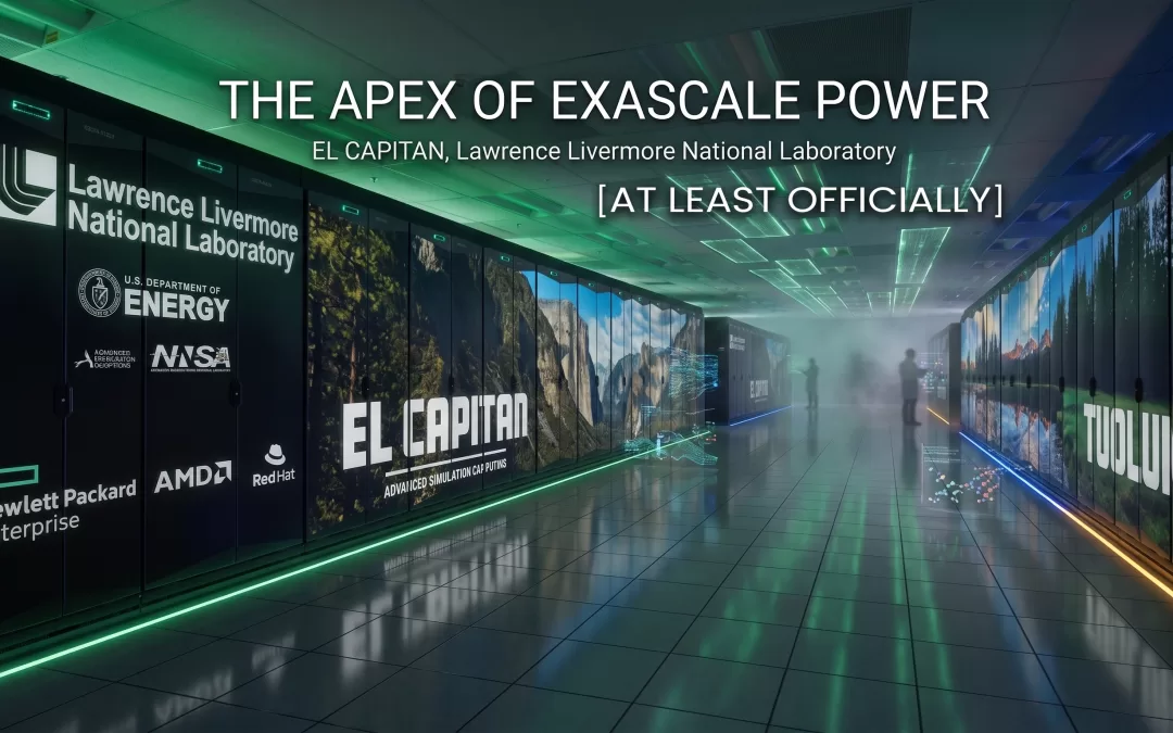 The El Capitan is the world's fastest publicly known supercomputer