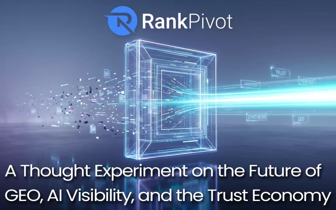 Thought Experiment on the Future of GEO, AI Visibility, and the Trust Economy